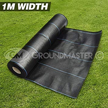 GroundMaster 1m x 25m Heavy Duty Weed Control Fabric Ground Cover Membrane