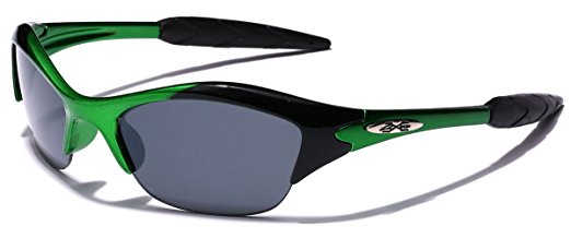 KIDS AGE 3-12 Half Frame Sports Sunglasses - Variety of Colors