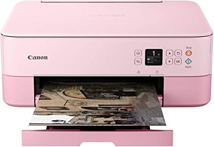 Canon Pixma TS5320 Wireless All In One Printer, Scanner, Copier with AirPrint, Pink, Amazon Dash Replenishment Ready