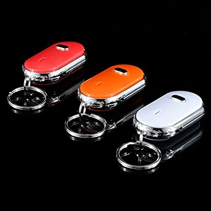 TOOGOO(R) Whistle Key Finder Key Finder LED Flashing Beeping Find Lost Keys Locator Remote