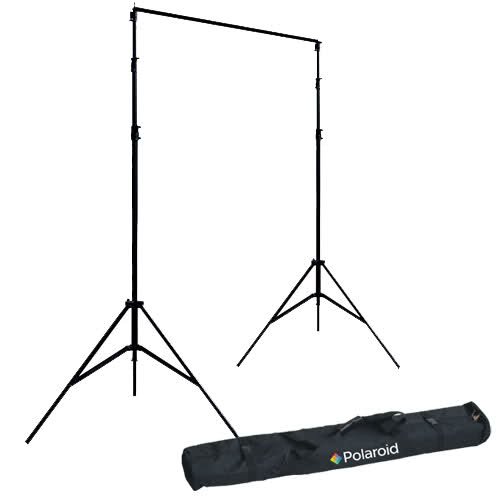 Polaroid Pro Studio Telescopic Background Stand Backdrop Support System Includes Deluxe Carrying Case