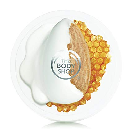 The Body Shop Almond Milk & Honey Body Butter, for Sensitive, Dry Skin, 1.7 oz.