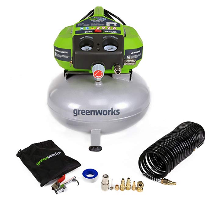 Greenworks 6 Gallon 12 Amp Corded Air Compressor 41522