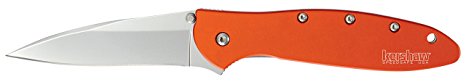 Kershaw 1660OR Leek Folding Knife (Orange) with SpeedSafe