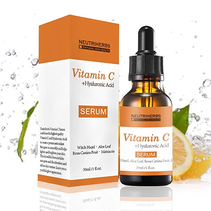 HailiCare 20% Vitamin C Serum with Hyaluronic Acid 1 Oz - Anti Aging & Anti Wrinkle Serum - Natural Extracts to Help Reduce Wrinkles, Dark Spots & Dull Skin. Enhance Skin Glow With Superior Antioxidant Properties