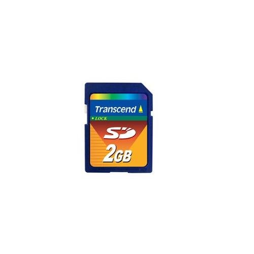 Transcend 2 GB SD Flash Memory Card (TS2GSDC) 2GB SD Memory Card, Transcend Secure Digital Memory