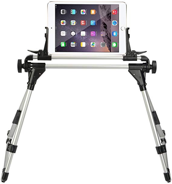 CYgoodluck Universal Tablet Bed Ipad Frame Bed Holder Intersection Angle & Easy Adjustment for iPad 1 2 3 4 5 air iPhone Samsung GalaxyTab