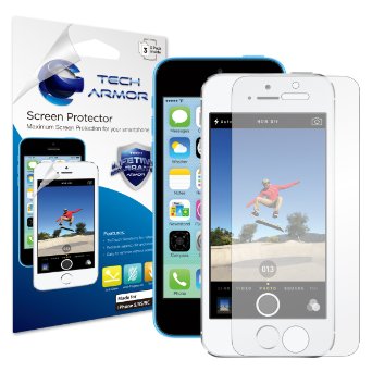 Tech Armor Apple iPhone 55c5s Anti-GlareAnti-Fingerprint Matte Screen Protectors 3-Pack Lifetime Warranty