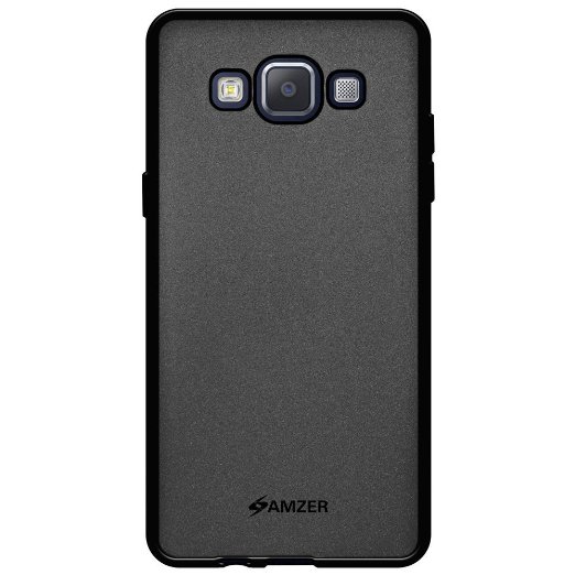 Amzer Pudding Soft Gel TPU Skin Fit Case Cover for Samsung Galaxy A5 SM-A500F-Retail Packaging-Black