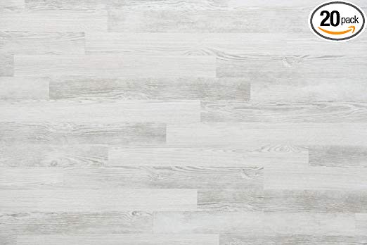 Nance Industries 17905 E-Z Wall Peel and Press Planks, 4"X36", White Wash Barnwood Colors, 20 Planks
