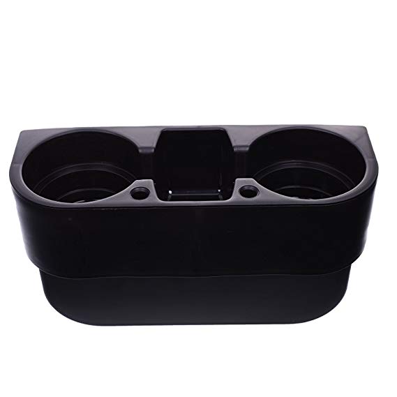 BCP Black Color Auto Car Seat Side Drink Cup Holder Organizer