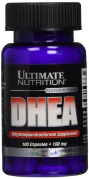 Ultimate Nutrition DHEA Platinum Series Capsules, 100 mg, 100-Count Bottle