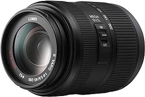 Panasonic HFS045200 45-200mm f/4.0-5.6 Lumix G Vario MEGA OIS Zoom Micro Four Thirds Lens for Panasonic and Olympus Micro Four Thirds Cameras