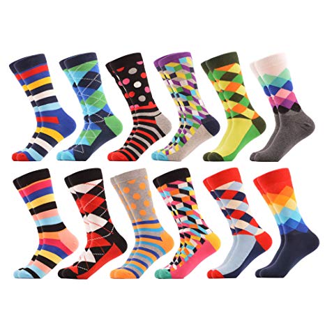 WeciBor Women's Funny Casual Combed Cotton Socks Packs