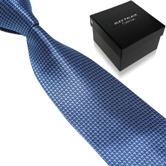 Men's Ties by Alex Palaus Collection (TM) - Premium Designer Necktie with Tie Storage Box