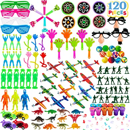 JOYIN Over 100 Pc Party Favor for Kids Toy Assortment, Birthday Party, School Classroom Rewards, Carnival Prizes, Pinata Fillers, Goodie Bags Fillers