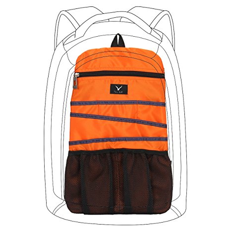 VN Universal Backpack Insert Organizer Travel Bag Slip Gadget Organization Kit Sunny Orange