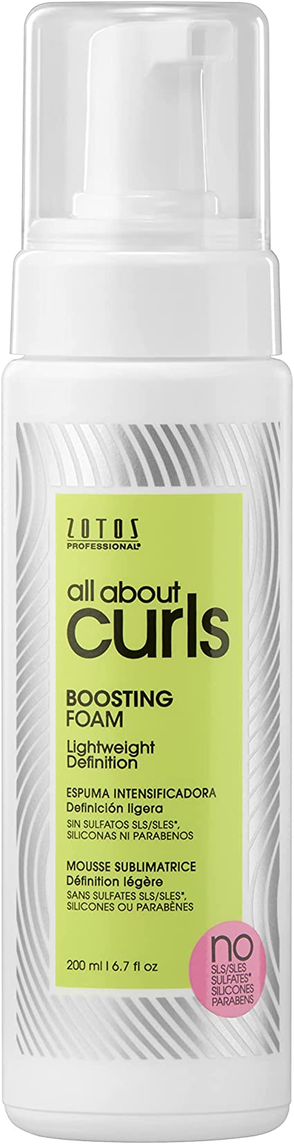 All About Curls No SLS/SLES Sulfates, Boosting Foam, Silicones & Parabens/Color-safe, 6.7-Ounce, 200 ml (Pack of 1)