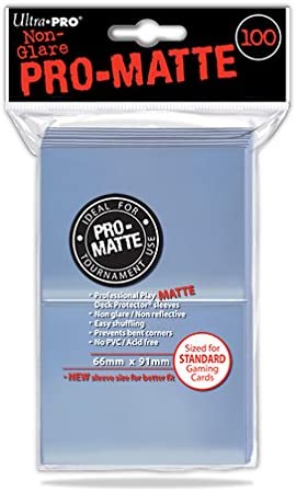 Ultra Pro - Standard Pro Matte Card Sleeves 100 Pack - Clear