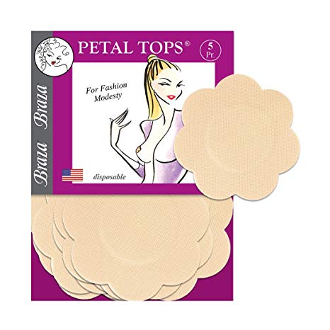 Braza Disposable Breast Petal Top Nipple Covers - 10 pair