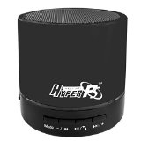 HyperPS - Bluetooth Mini Super Bass Speaker - Supporting Micro SD CardUSB Thumb Drive slots and Microphone for Phone call Metallic Black