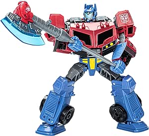 Transformers Legacy United Voyager Class Animated Universe Optimus Prime, 7-Inch Converting Action Figure, 8