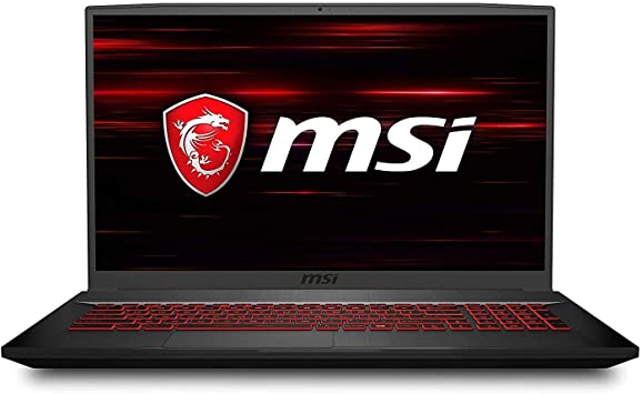 MSI GF75 17.3" Gaming Laptop Intel Core i7-9750H 8GB RAM 512GB SSD 120Hz GTX 1660 Ti Aluminum Black