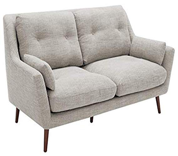 Rivet Brooker Down-Filled Mid-Century Sofa, 76"W, Marble