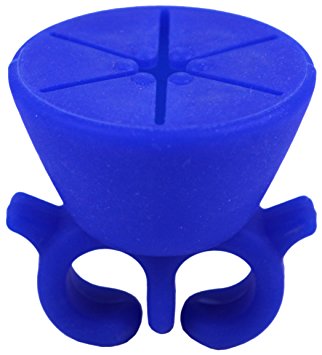 Wearable Nail Polish Holder, Travel-Size Silicone Nail Polish Stand for No-Mess Application! (1 Piece) (Royal Blue)