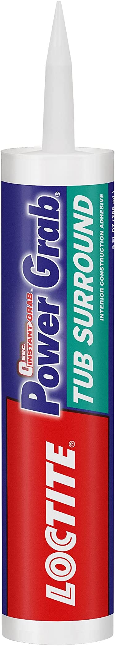 Loctite - 2546759 Power Grab Express Tub Surround Construction Adhesive, 9-Ounce Cartridge, White