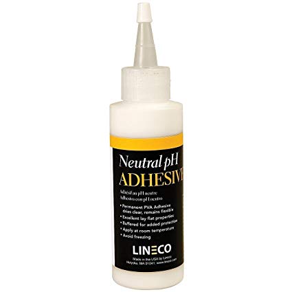 Lineco Neutral pH Neutral Liquid Adhesive, White, 4 oz.