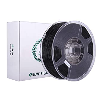 eSUN Flexible TPE Filament 1.75mm, TPE-83A 3D Printer Filament, 1KG Spool 3D Printing Filament for 3D Printers, Black