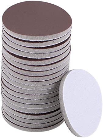 uxcell 3-Inch Sanding Sponge Hook and Loop Sanding Disc Wet/Dry for Car Wood Drywall Metal Brown Corundum 3000 Grit 20 Pcs