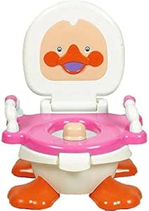 Panda Baby Duck Potty Sheet With Handel - Pink