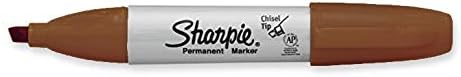 SHARPIE Permanent Markers, Broad, Chisel Tip, Single, (BROWN)