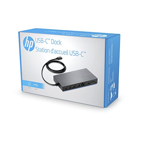 HP Dock for USB-A/C Laptops (USB-A/C to HDMI, DisplayPort, USB-C, USB-A and Ethernet)