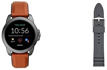 Fossil Men's Gen 5E 44mm Stainless Steel Touchscreen Smartwatch with Speaker, Heart Rate, Contactless Payments and Smartphone Notifications