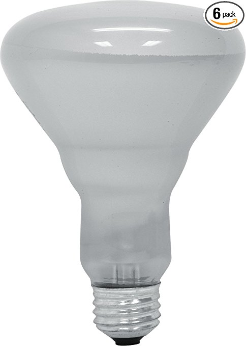 GE 20330-6 45 Watt Floodlight BR30 Light Bulb, Soft White, 6-Pack