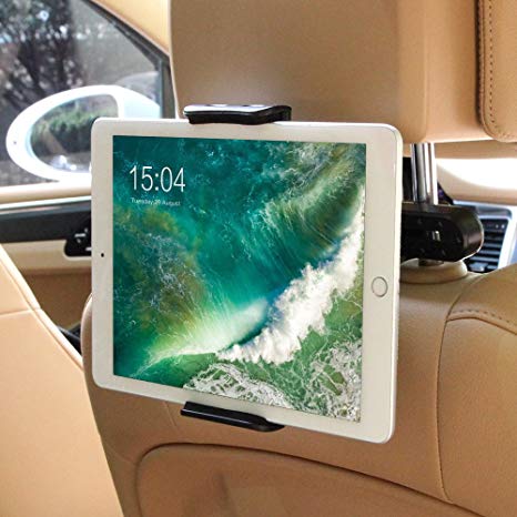 Car Headrest Mount Holder, DOSNTO Universal Tablets Car Holder Back Seat Bracket Durable 360 Degree Rotation For Apple ipad 2/3/4/Air/Mini/Samsung Galaxy Tabs and All 5-12 inch screen Tablets