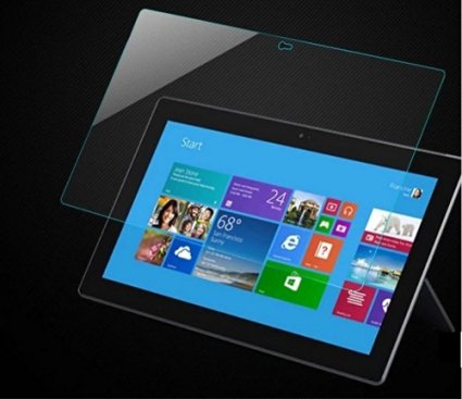 EXMAX Microsoft Surface Pro 2 Tempered Glass Screen Protector 0.3mm 2.5D 9H Hardness Round Edge Screen Film Cover for Microsoft Surface Pro 2 10.6" - Shatterproof / Anti-Scratch / Anti-Fingerprint / Oil-Resistant