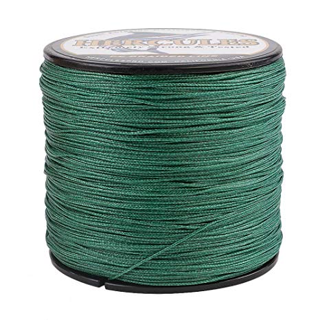 HERCULES Cost-Effective Super Cast 8 Strands Braided Fishing Line 10LB to 300LB Test for Salt-Water,109/328/547/1094 Yards(100M/300M/500M/1000M),Diam.#0.12MM-1.2MM,Hi-Grade Performance,Variety Colors
