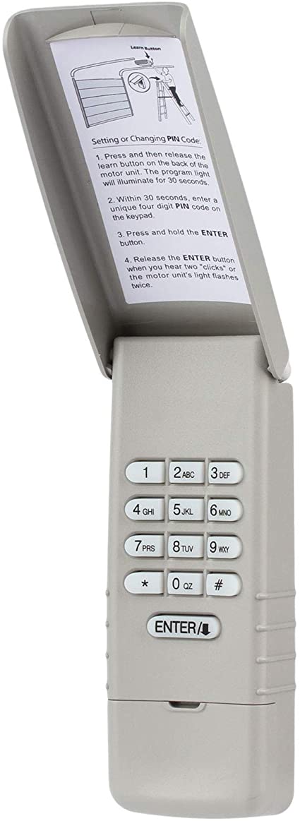 KeyPad for Chamberlain/LiftMaster/Craftsman Garage Door Opener Keyless Entry (Green Learn)