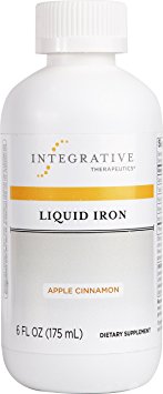 Integrative Therapeutics - Liquid Iron - With Vitamin B12 and Folic Acid - Apple Cinnamon Flavor - 6 fl oz
