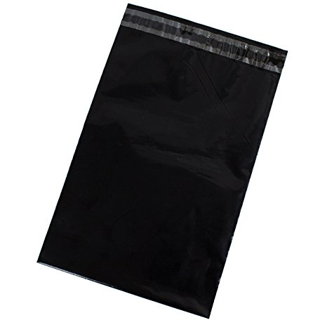 Poly Mailers Black Envelopes Unpadded - Choose from 8.5x12, 10x13, 12.5x15.5, 14.5x19 and 19x24 Size Options (8.5x12)