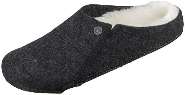 Birkenstock Men's Zermatt Shearling Lined Slipper Anthracite 44 Medium EU