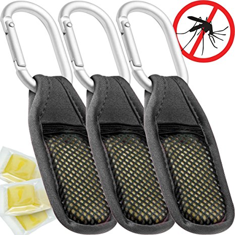 MozGuard Mosquito Repellent Clip (3 Pack) All Natural Citronella Insect Protection for Baby Cribs, Infant Strollers and Kids Bed Nets - No DEET or Bug Sprays