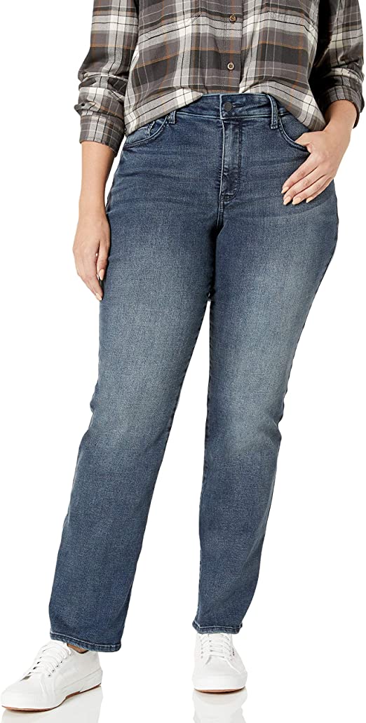 NYDJ Women's Plus Size Marilyn Straight Leg Jeans