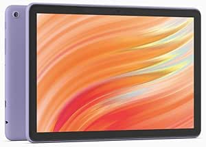 Amazon Fire HD 10 tablet, built for relaxation, 10.1" vibrant Full HD screen, octa-core processor, 3 GB RAM, up to 13-h battery life, latest model (2023 release), 32 GB, Lilac, with adverts