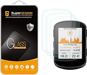 Supershieldz (3 Pack) Designed for Garmin Edge 840 and Edge 540 Tempered Glass Screen Protector, Anti Scratch, Bubble Free