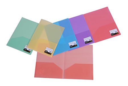Filexec Two Pocket Folder, Pack of 12, Assorted Colors (50043-3120)